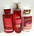 Strawberry Pound Cake Body Lotion, Fragrance Mist, and Shower Gel Trio Set E73452