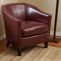 Red Leather Club Chair M143265