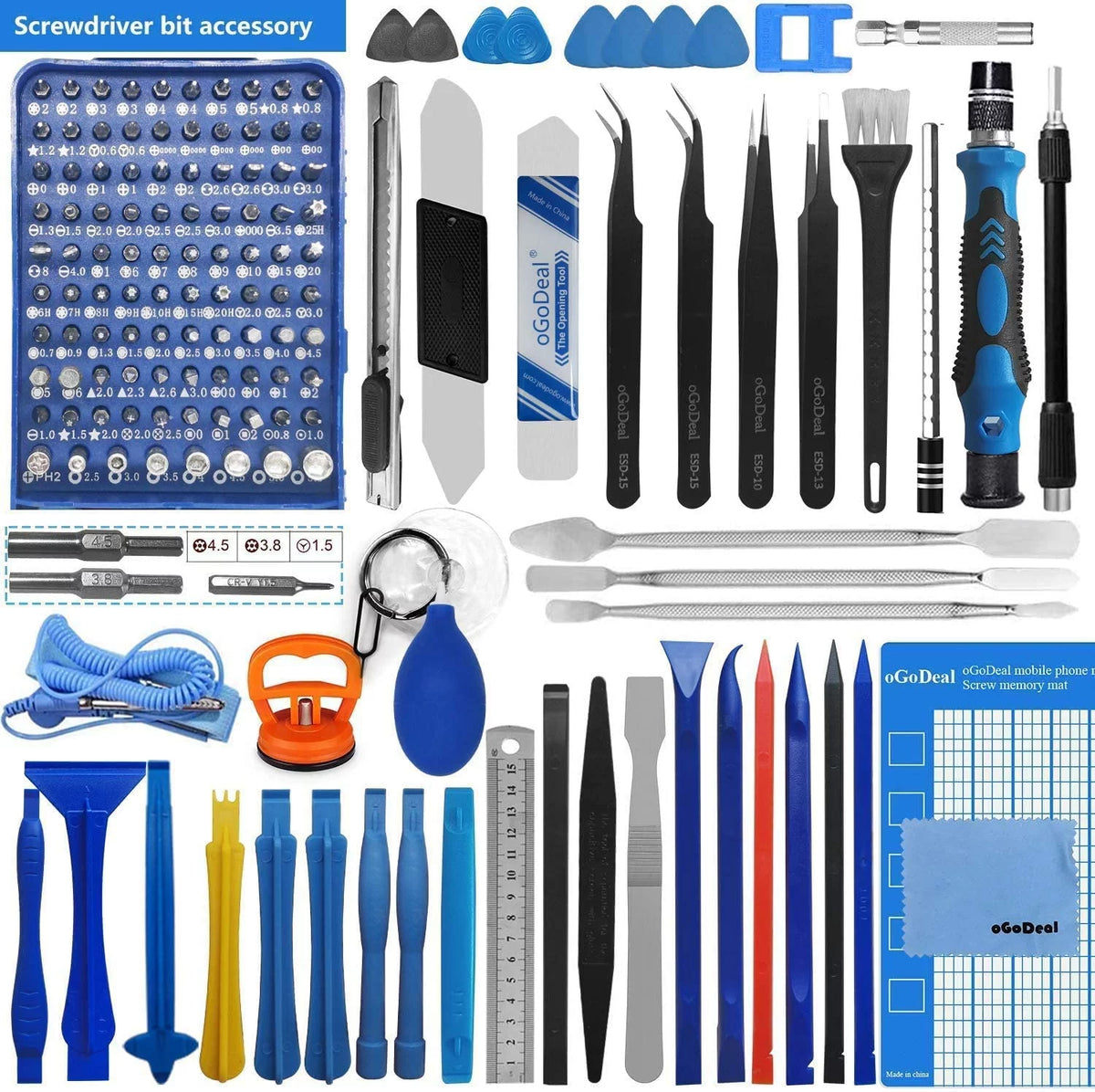 155 in 1 Precision Screwdriver Set Blue K7597