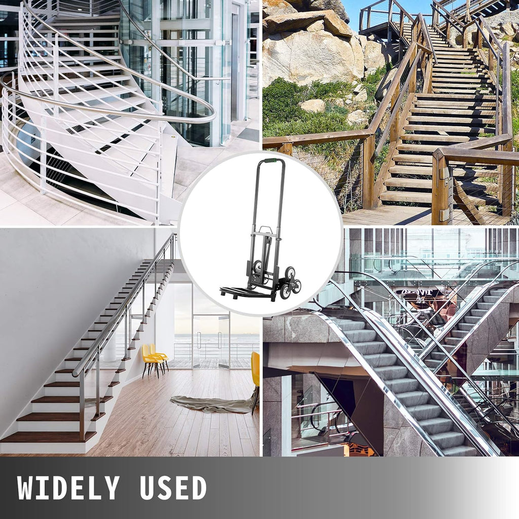 Portable Folding Stair Climber Hand Truck with 6 Wheels S15423