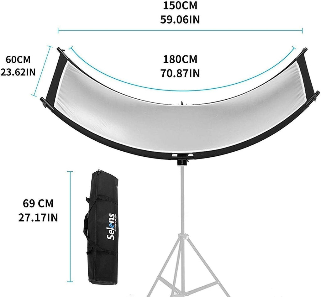 24x70 inches Photography Lighting Reflector with Carry Bag D8645