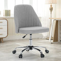 Green Twill Fabric Adjustable Swivel Armless Desk Chair K310