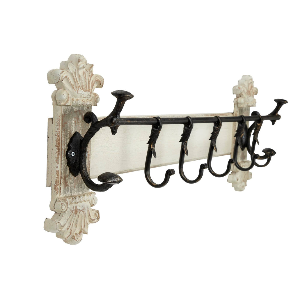 White Metal Vintage Wall Hook H751