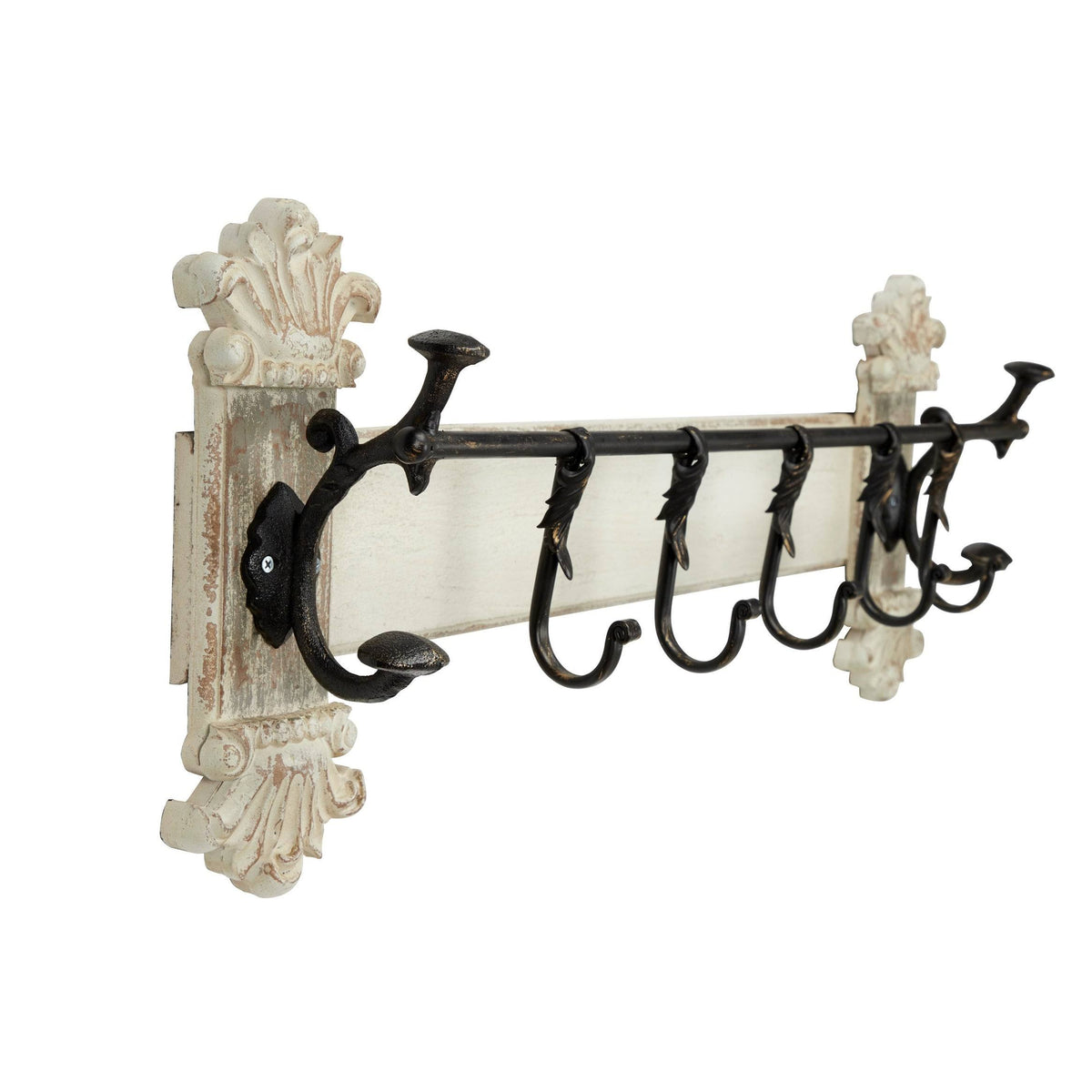 White Metal Vintage Wall Hook H751