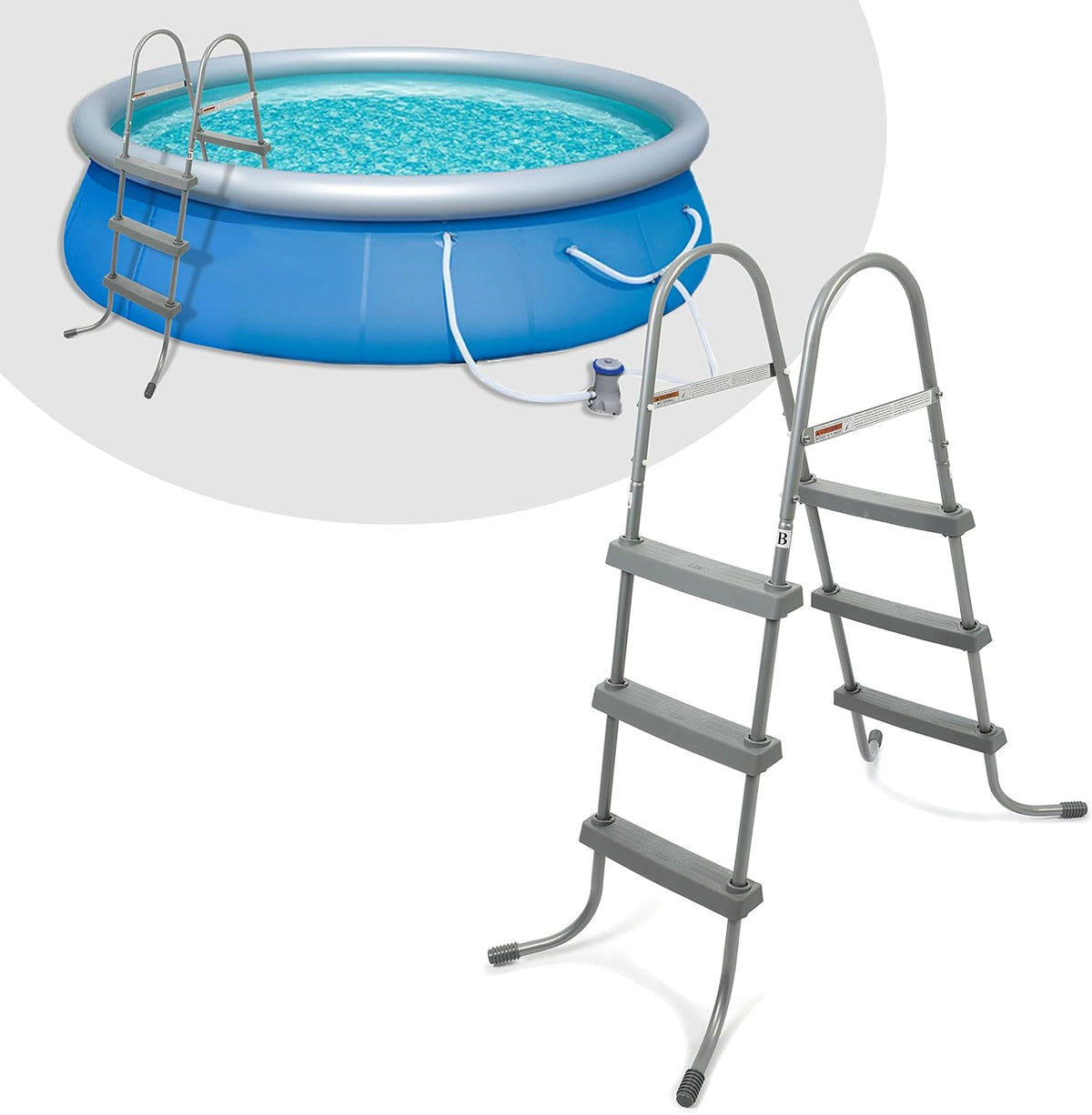 36 inch Steel Pool Ladder 3 Steps K73449