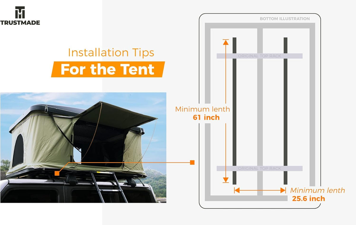 Black/Green Hardshell Rooftop Tent J8988