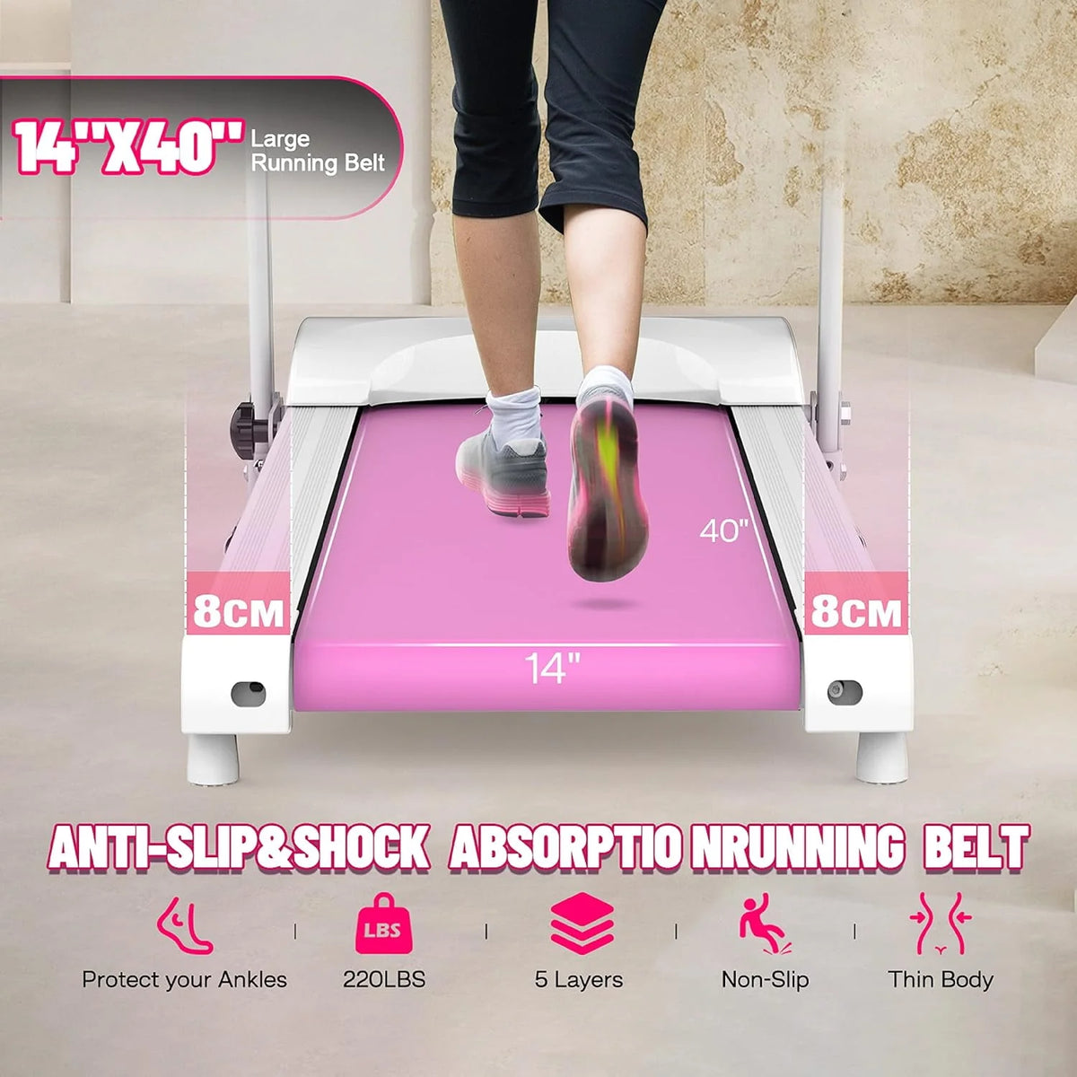 2.5 HP Foldable Electric Treadmill Z1328
