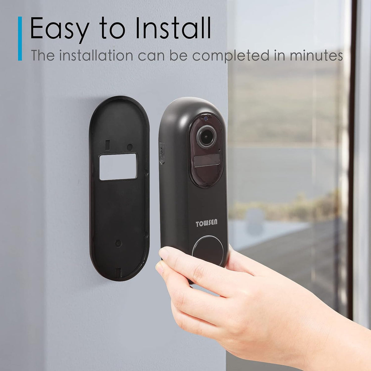 1080P Wireless Video Doorbell Camera with Chime W991851