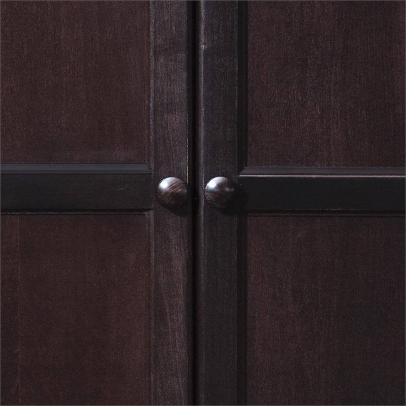 72 inch 5 Shelves Storage Cabinet Brown W1523