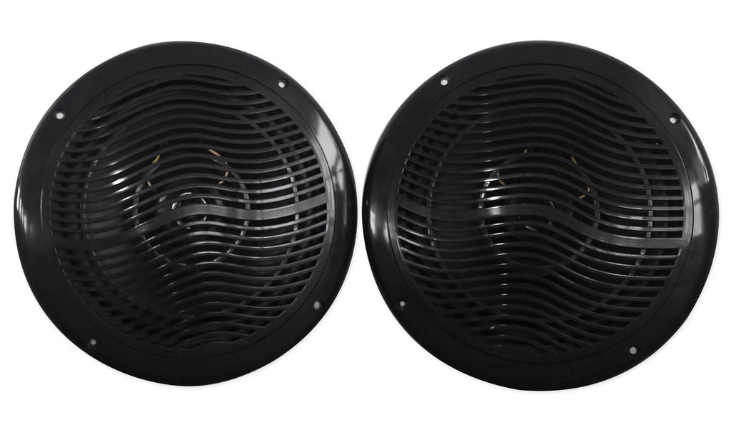 8" Marine Boat Speakers with 4-Ch Amp and Wire Kit H936