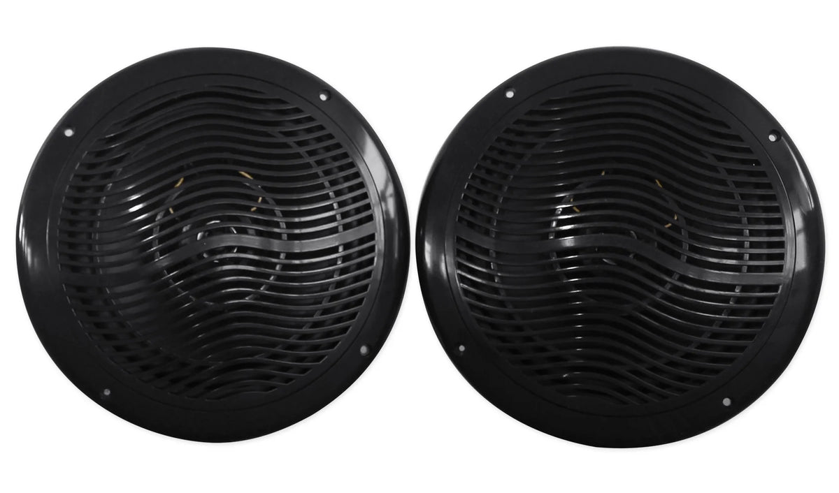 8" Marine Boat Speakers with 4-Ch Amp and Wire Kit H936