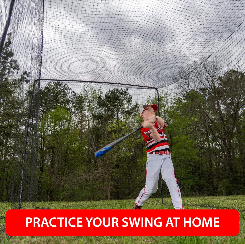 40 and 60 Foot Batting Cage with Frame and Netting Y86516