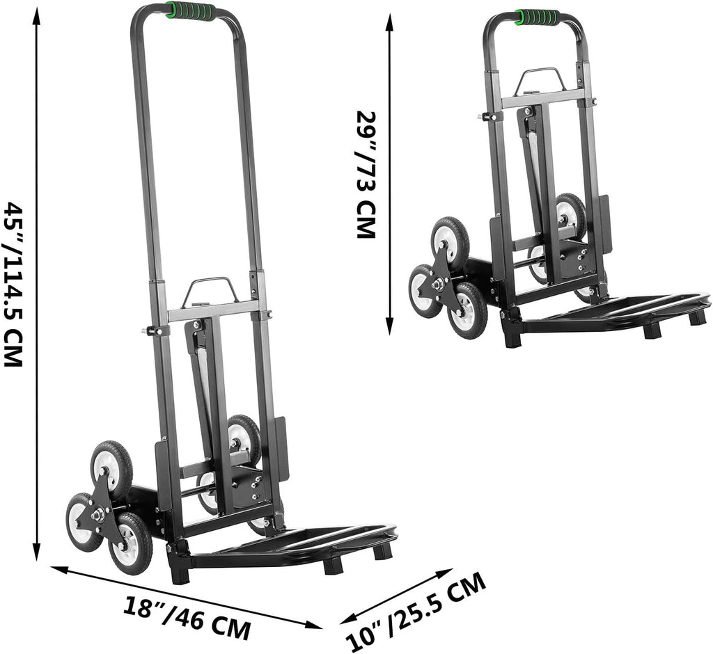 Portable Folding Stair Climber Hand Truck with 6 Wheels S15423