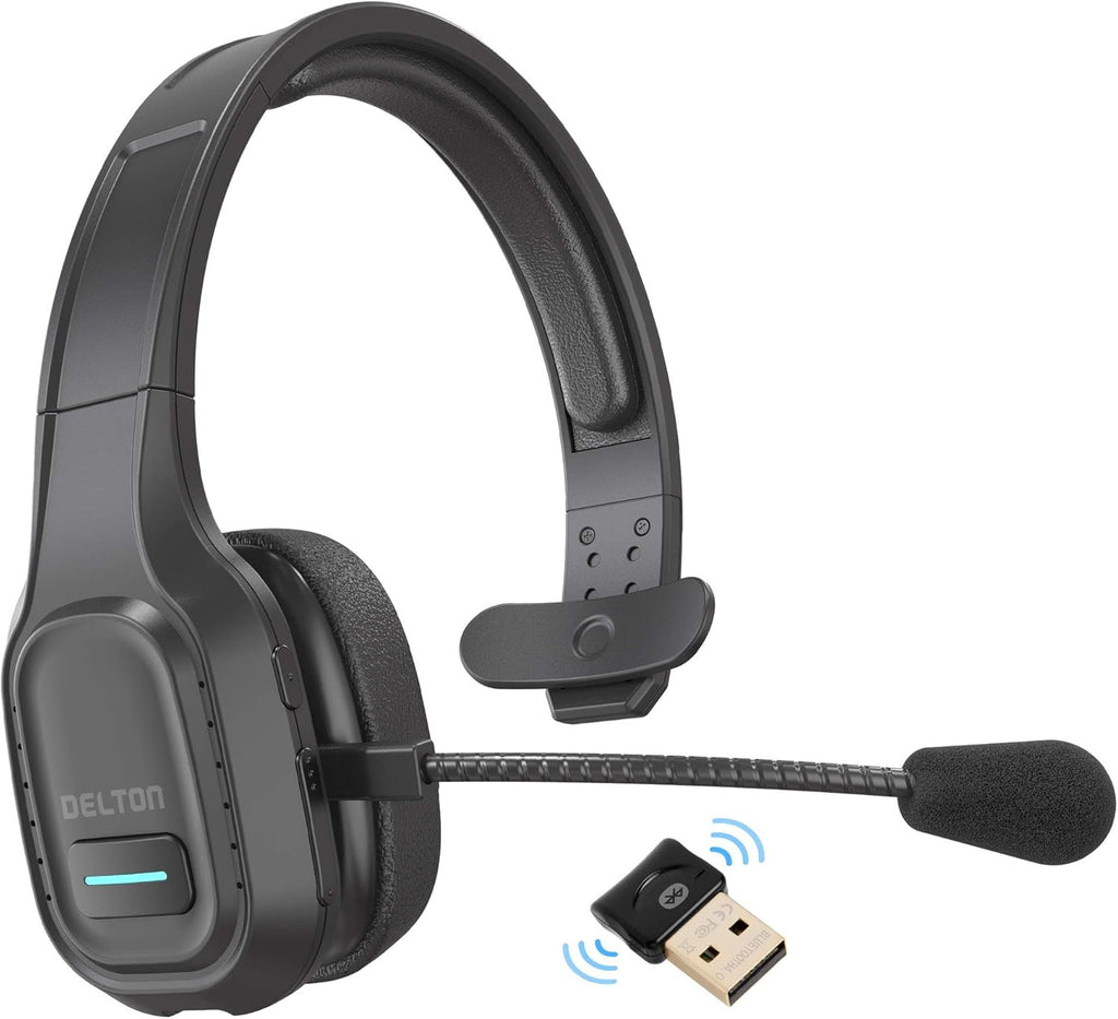 Wireless Computer Headset with Mic, On Ear Bluetooth 5.0, 30 Hour Talk Time, Pack of 2 D290