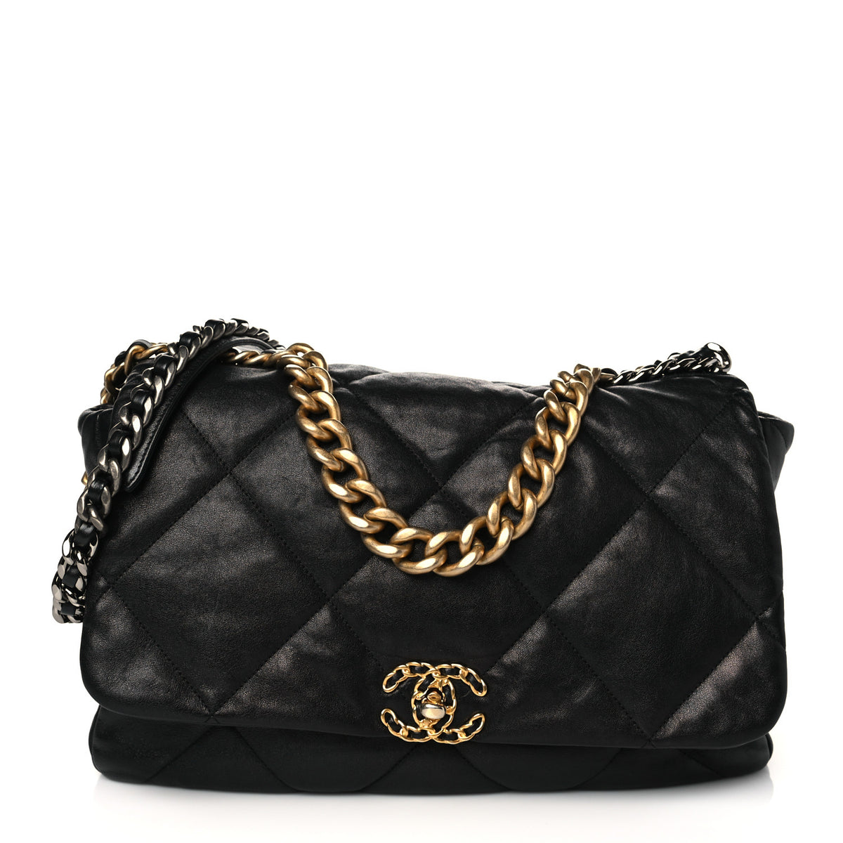 Quilted Lambskin Flap Black M2303