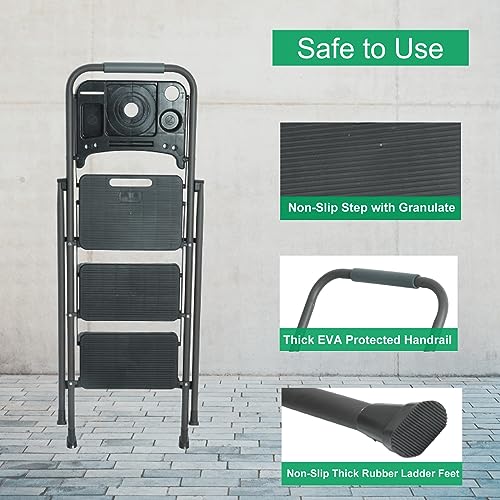 5 Step Ladder with Handrails and Tool Tray Y79920