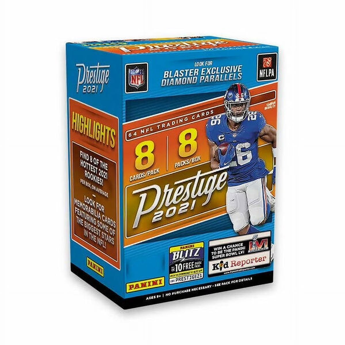 2021 Panini NFL Prestige Football Trading Card Blaster Box K9409