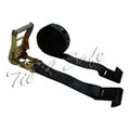 2 in. x 30 ft. Ratchet Tie Downs with Flat Hooks - Black, 10 Piece T352650