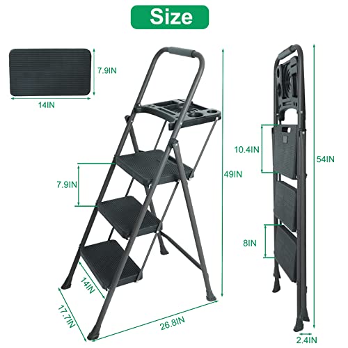 5 Step Ladder with Handrails and Tool Tray Y79920