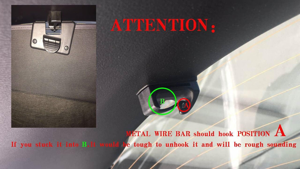 Black Retractable Cargo Cover V592