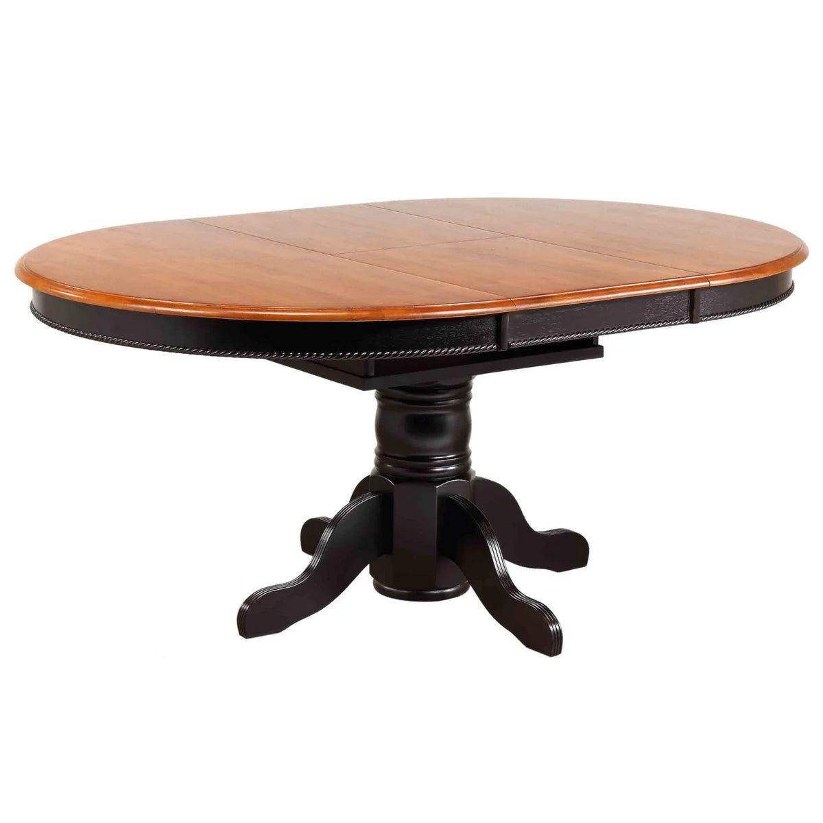 5 Pc Black Cherry Wood Dining Set V82408