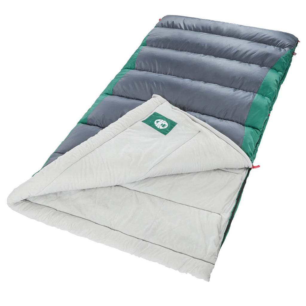 Coleman 40 Big n' Tall Sleeping Bag - Green/Grey Y372572