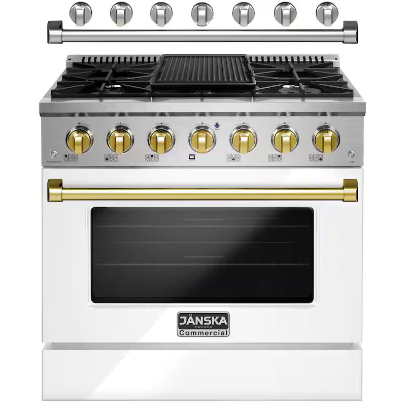 36 in. 5.2 cu. ft. Gas Range with 6-Sealed Burners J77679