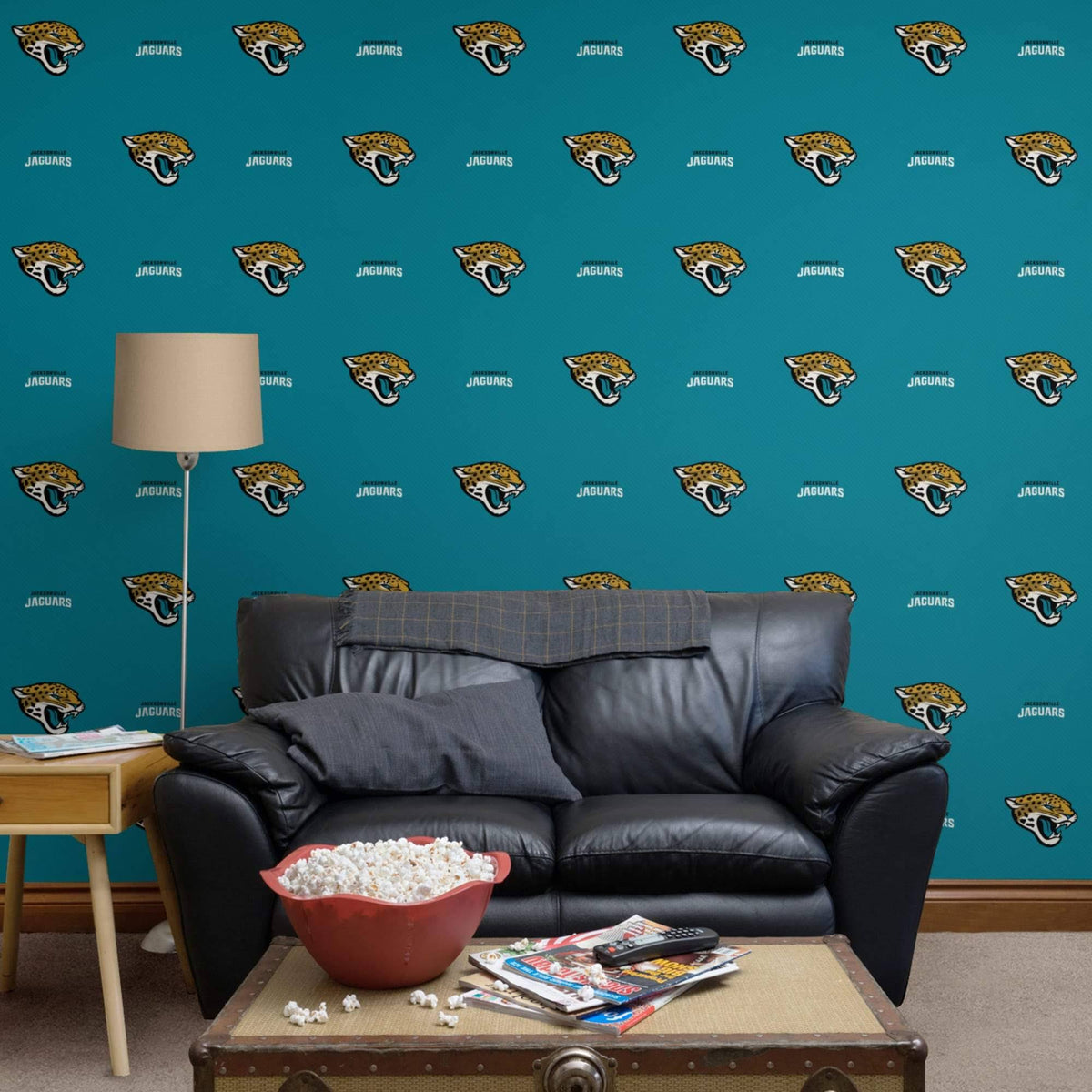 Teal Peel and Stick Wallpaper Roll B511