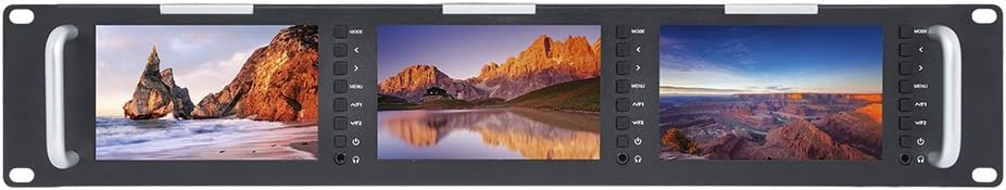 5 Inch Triple Rack Mount LCD Monitor B821818