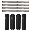 4-Pack Stainless Steel BBQ Gas Grill Tube Burner & Heat Shield Plate Replacement Parts Z5019