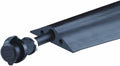 Heavy Duty Rubber Single Channel Duct Protector, Black, 5' Length L830
