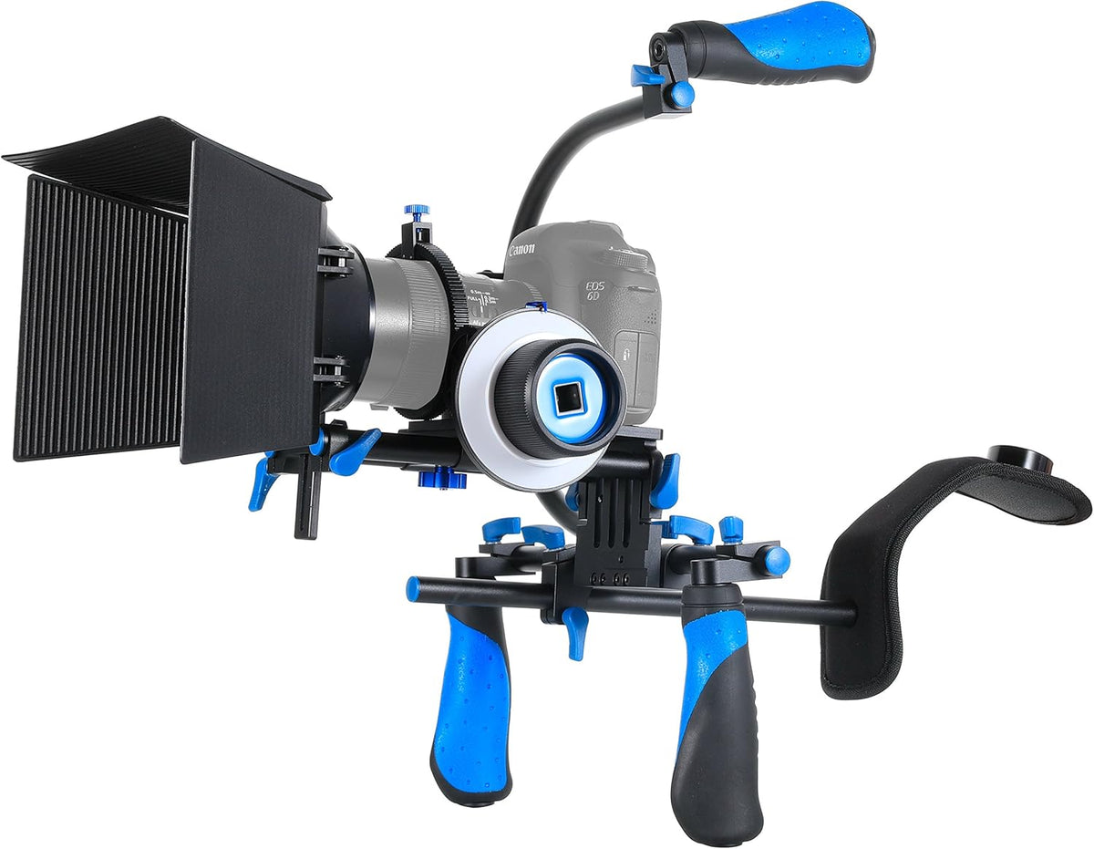 DSLR Rig Set with Follow Focus and Matte Box and Top Handle A284