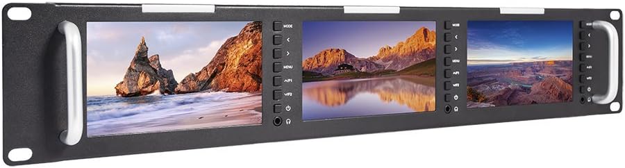 5 Inch Triple Rack Mount LCD Monitor B821818