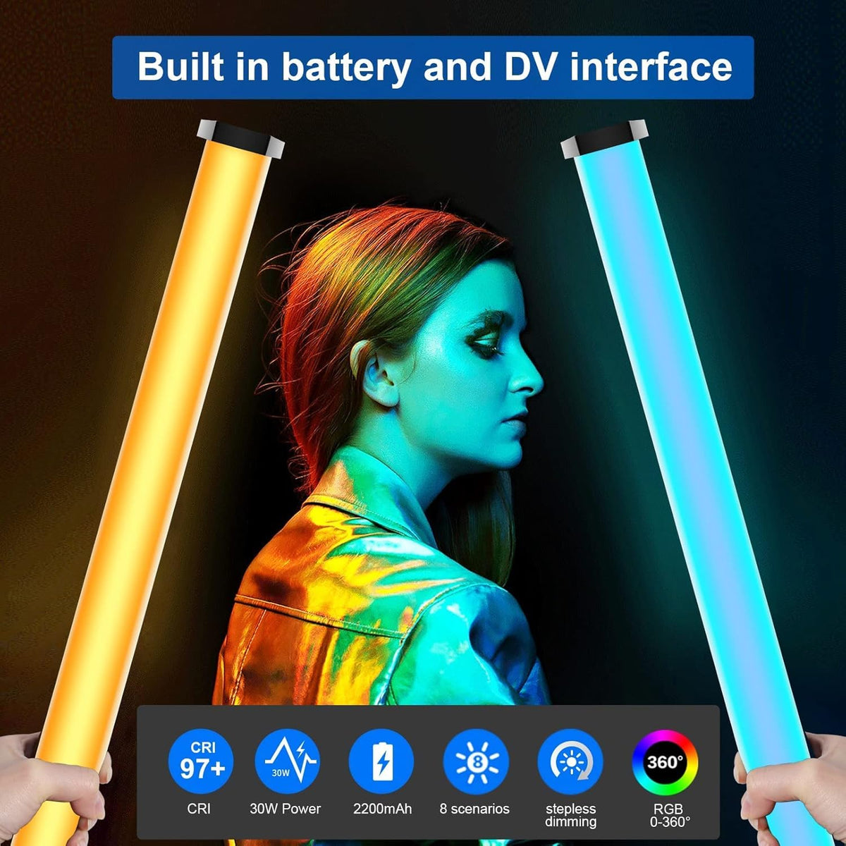 RGB Light Wand with Rechargeable Battery V732145