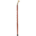 Twisted Padauk Walking Cane O518951
