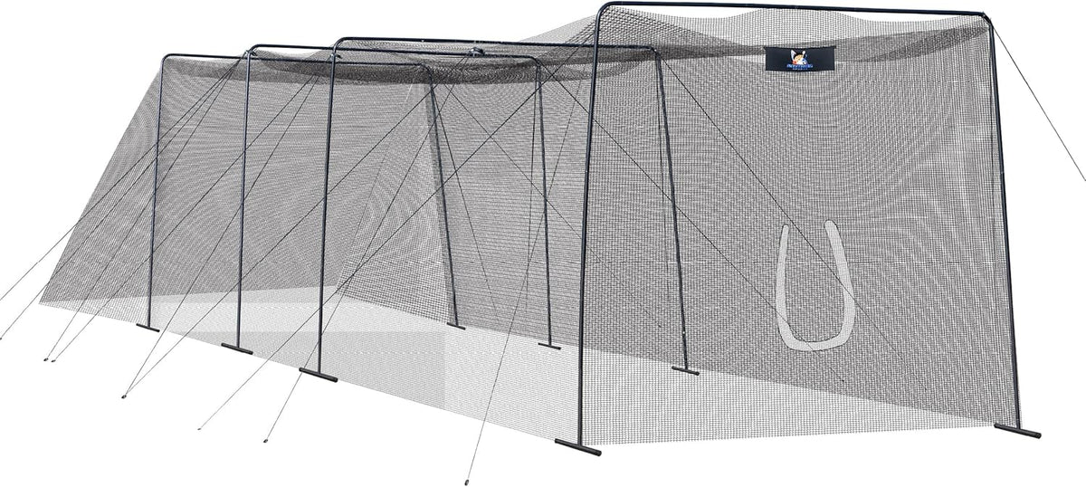 40 and 60 Foot Batting Cage with Frame and Netting Y86516