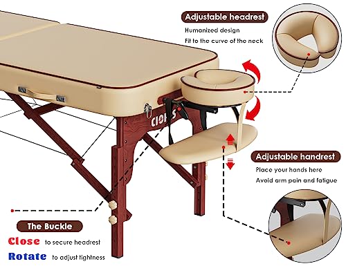 84" Portable Folding Massage Table with Carrying Bag X917