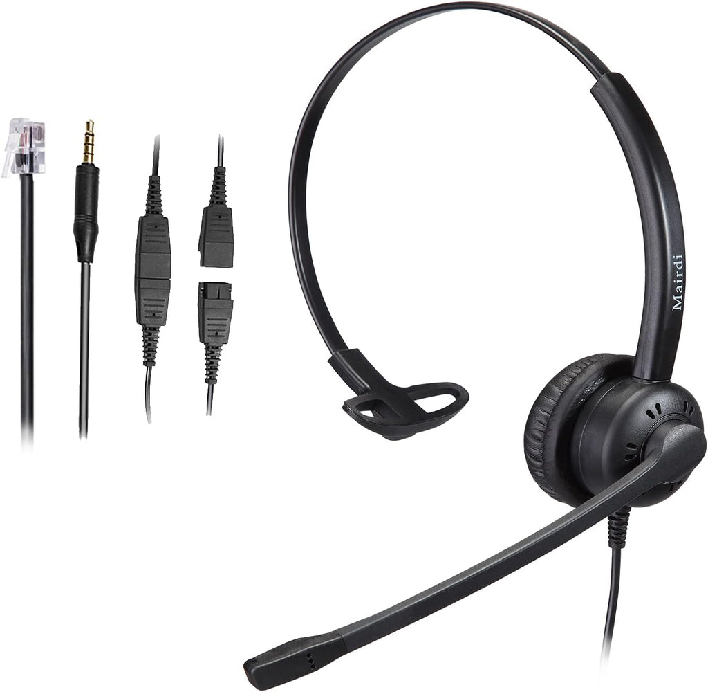 Binaural Telephone Headset with Noise Cancelling Microphone G7924