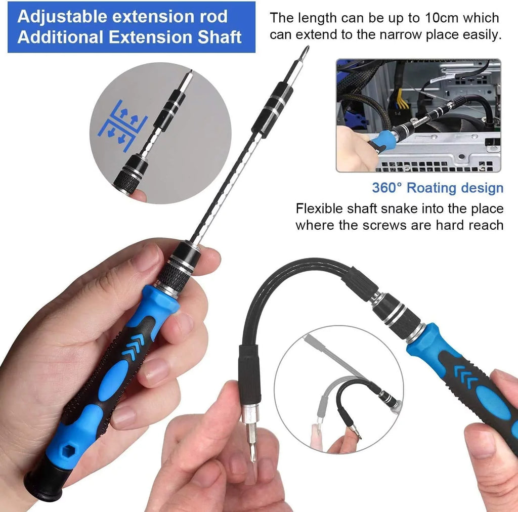155 in 1 Precision Screwdriver Set Blue K7597