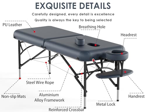 84" Portable Folding Massage Table with Carrying Bag X917