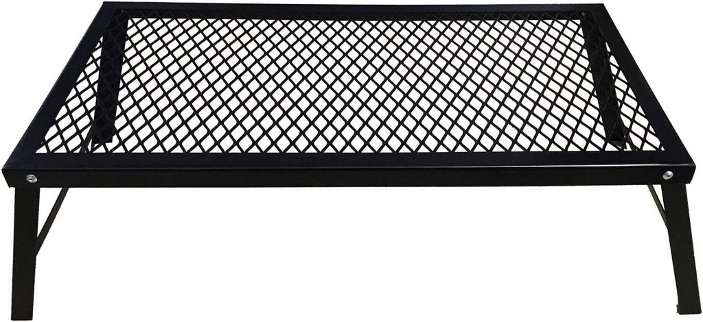 Folding Campfire Grill with Legs, Black Pack of 2 A4311