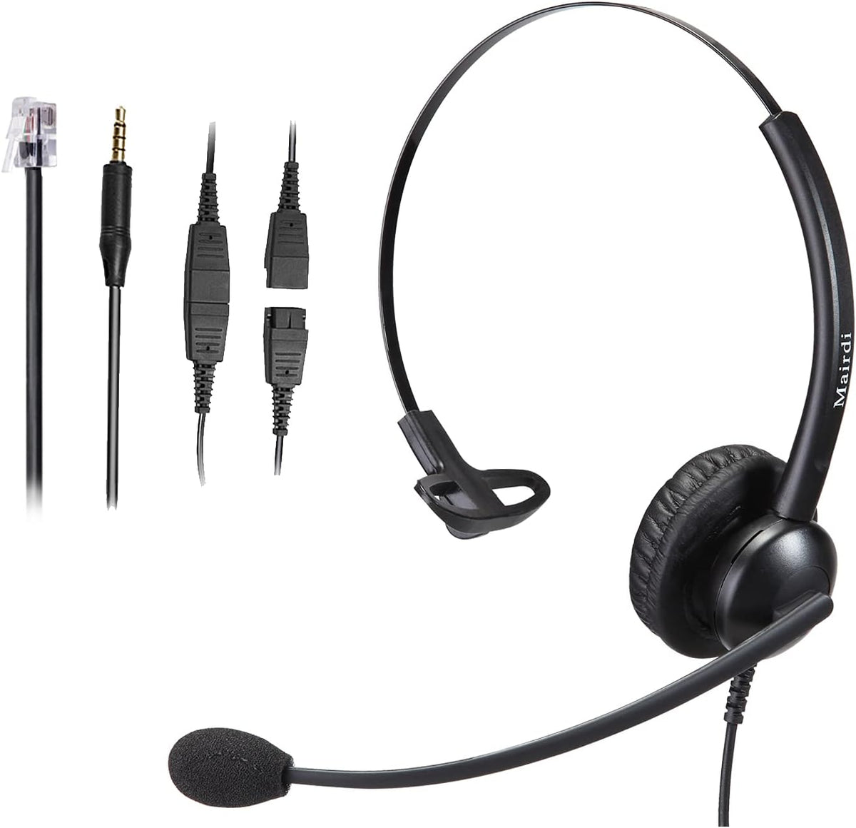 Binaural Telephone Headset with Noise Cancelling Microphone G7924