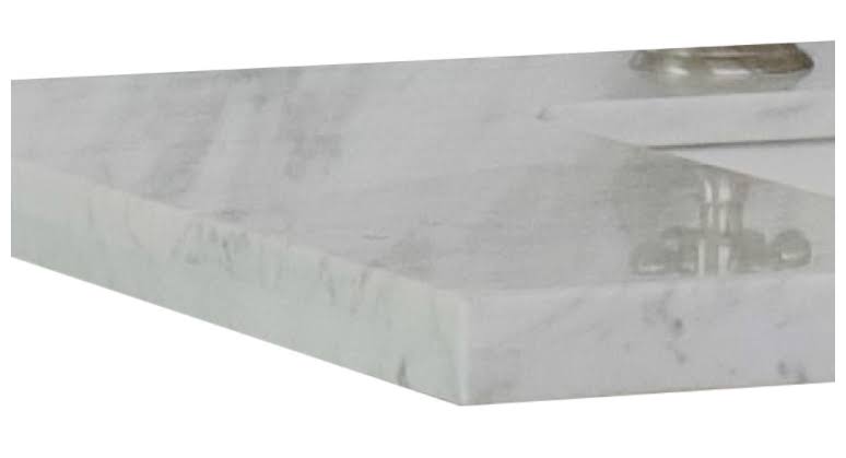 37 Inches White Carrara Top Rectangle Left Sink C159082