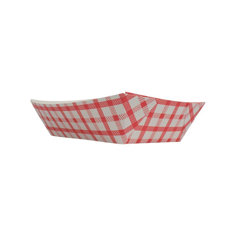 Food Tray 2 lb Checkered Red Case of 1000 W397