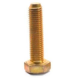 1/2 inch-13 x 1 1/2 inch Grade 8 Hex Cap Screw Alloy Steel Yellow Zinc Plated Pk 50 W19110