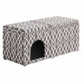 Smoky Gray Pet Housing with Storage Bench J198913