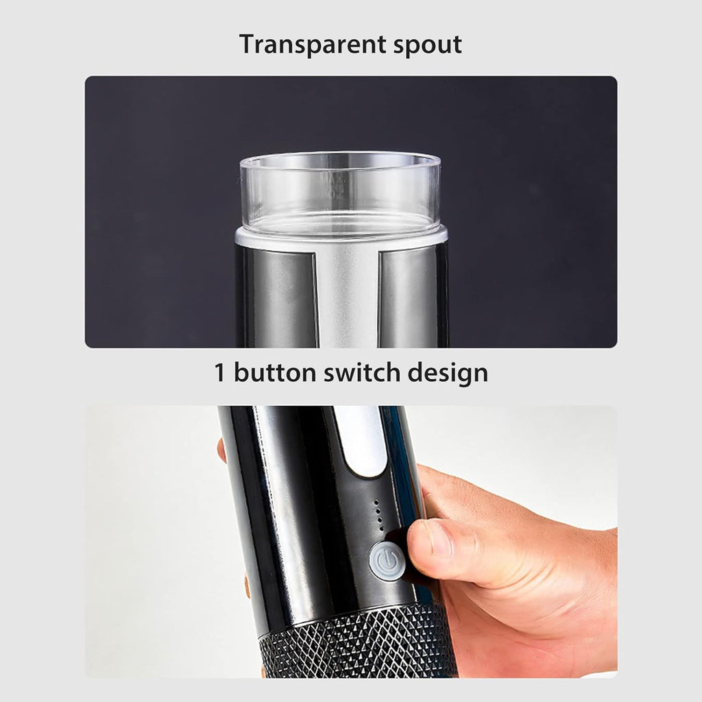 Portable Espresso Machine, Travel Coffee Maker Compatible with K Cup Capsules & Ground Coffee, 1200mah Battery, Handheld Single Serve Coffee Machine W847526