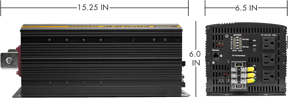 12V 5000 Watt Power Inverter with Remote Control W789