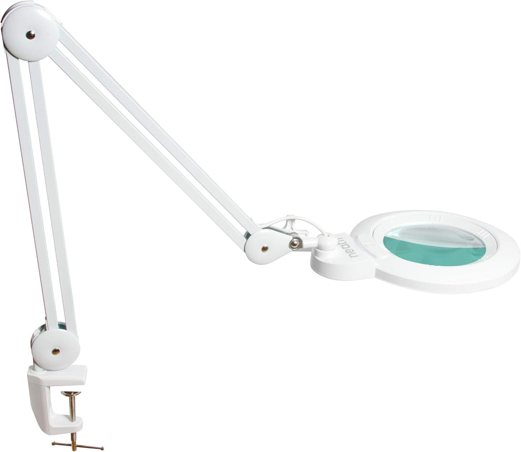 1,200 Lumens Super LED Magnifying Lamp with Clamp, 6 Inches Wide Lens, Black F101