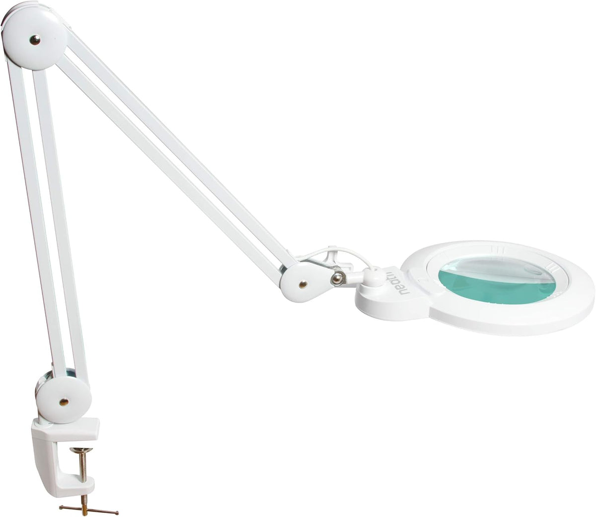 1,200 Lumens Super LED Magnifying Lamp with Clamp, 6 Inches Wide Lens, Black F101